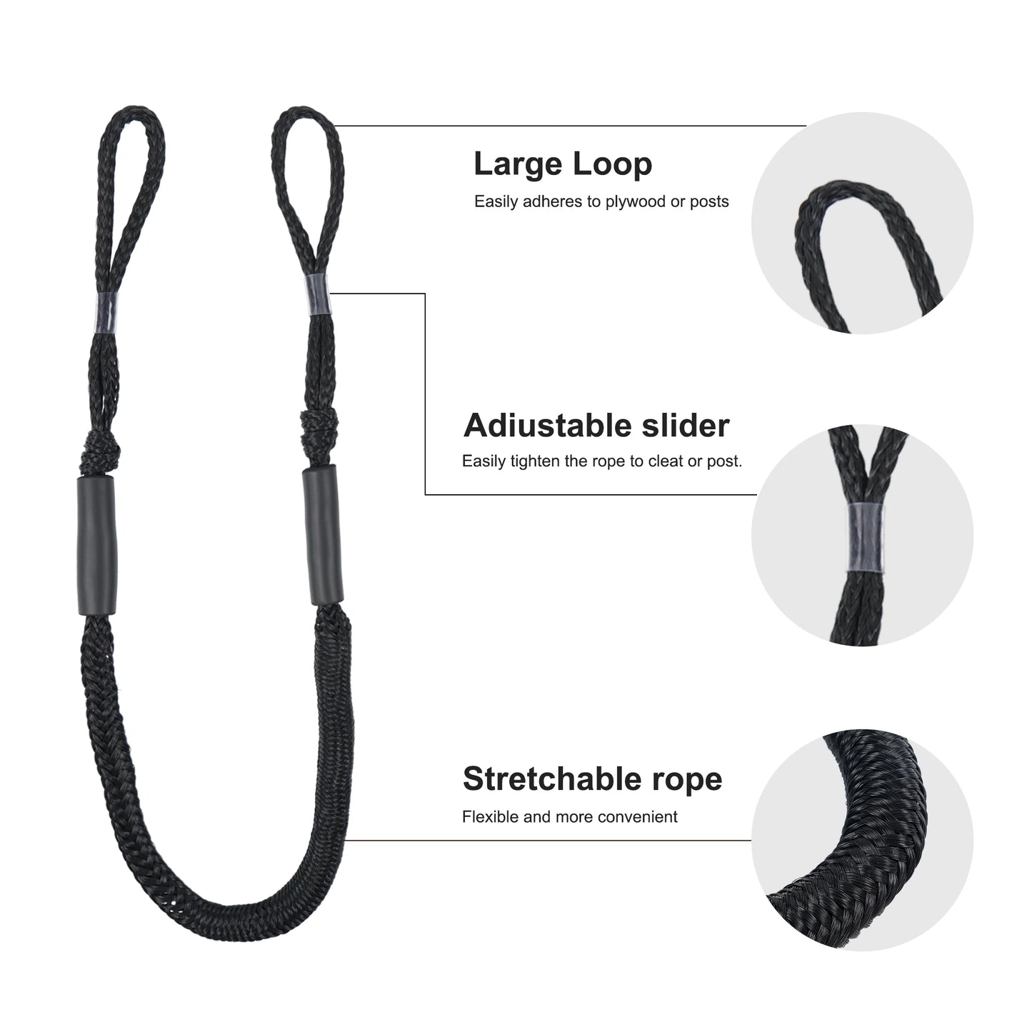 Bungee Dock Line Mooring Rope for Boat & Jetski