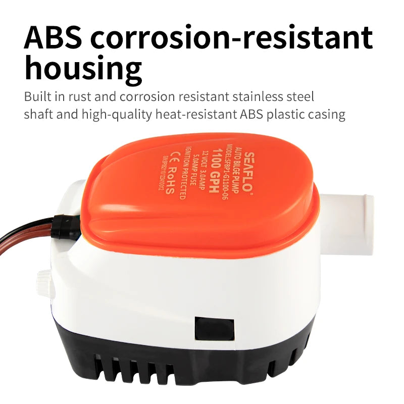 12V/24V Marine Bilge Pump DC Submersible Water Pump