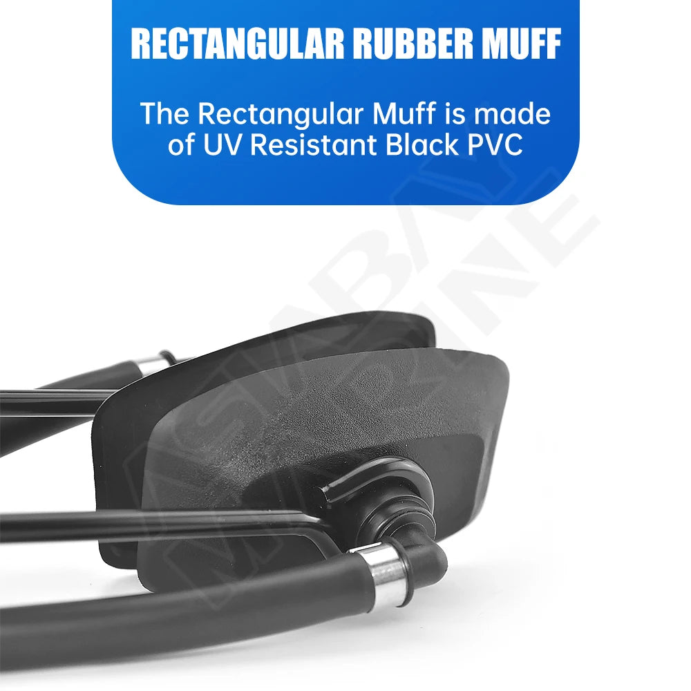 Universal Outboard Motor Water Flusher with Rectangular Ear Muffs