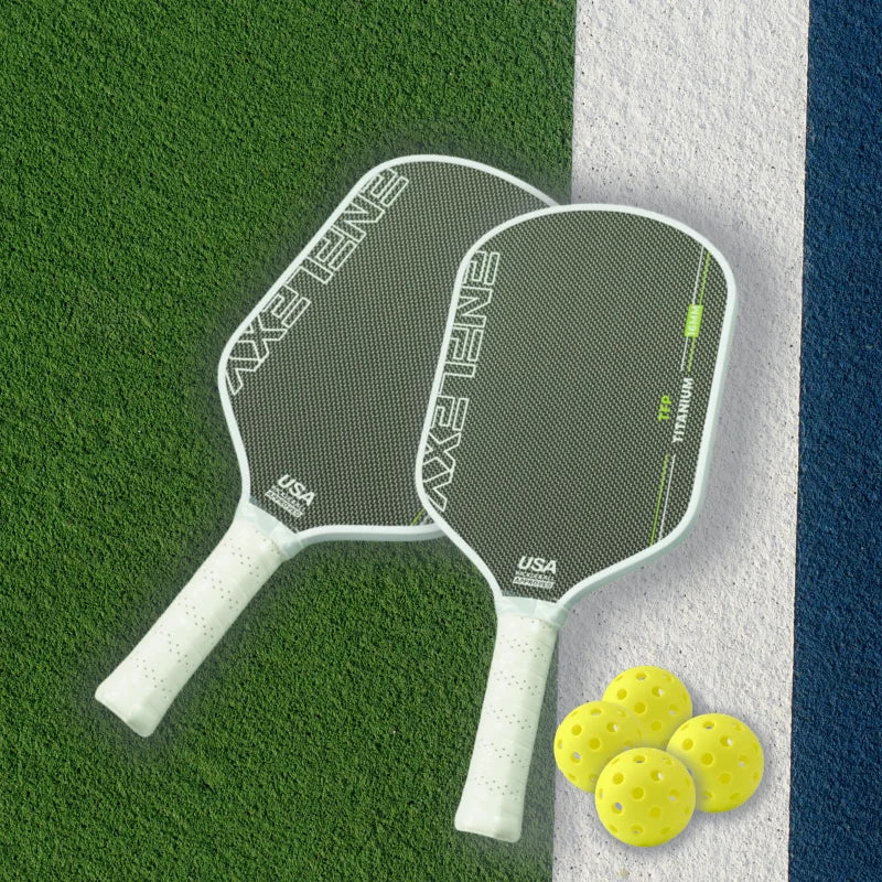 ENFLEXY Gray Titanium Pickleball Paddle with Honeycomb TFP Core