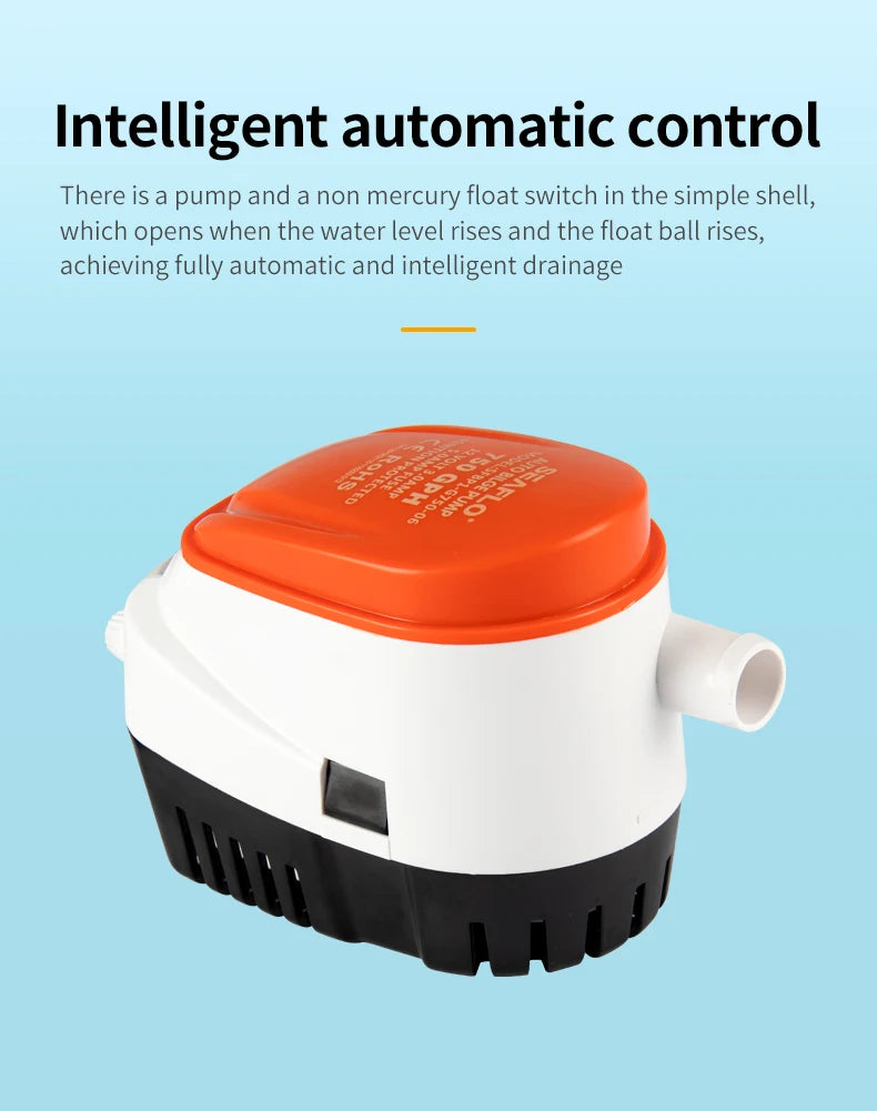 12V/24V Marine Bilge Pump DC Submersible Water Pump