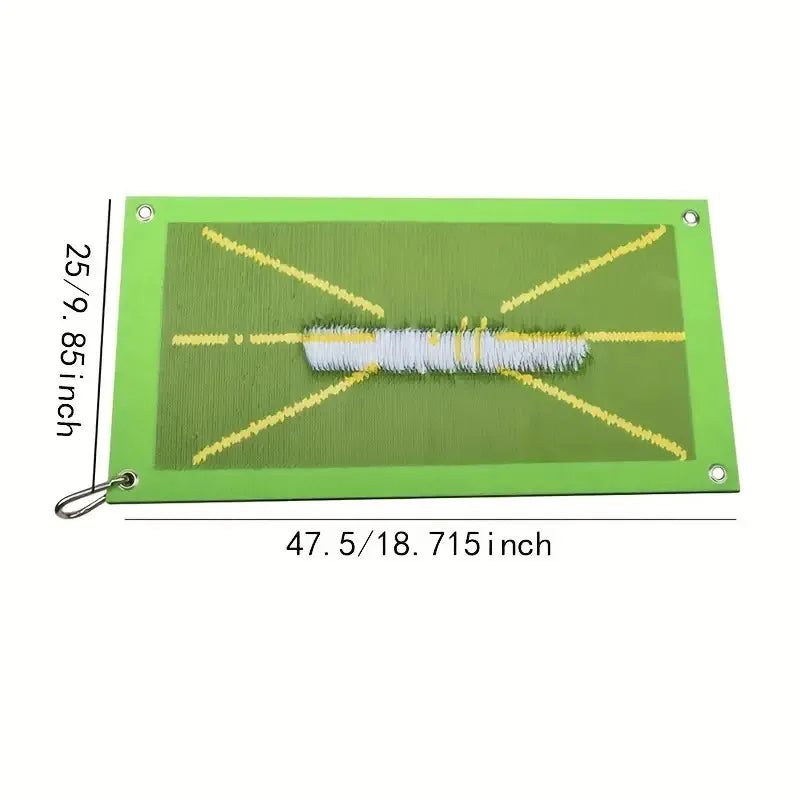 Golf Practice Hitting Mat with Floor Nails & Hook