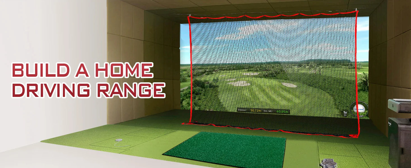 10x10FT Heavy Duty Golf Practice Net – High Impact Barrier Netting