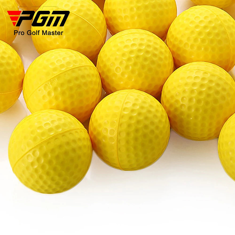1/10Pcs Yellow PU Foam Golf Practice Balls – Soft Training Balls