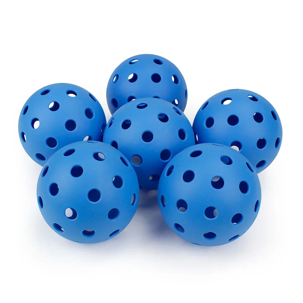 Outdoor Pickleballs 74MM 40-Hole Durable Competition Balls (6/12/24PCS)