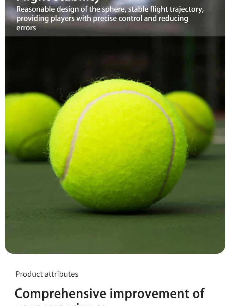 3Pcs Advanced Training Tennis Balls – Durable & Elastic