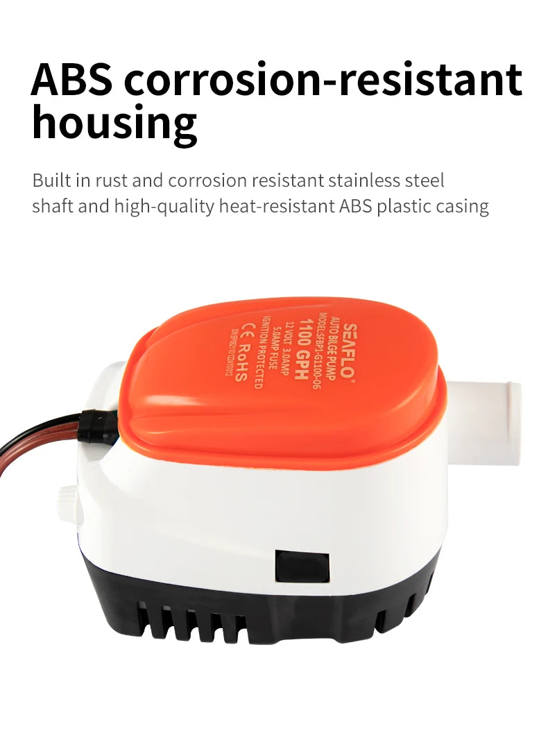 12V/24V Marine Bilge Pump DC Submersible Water Pump