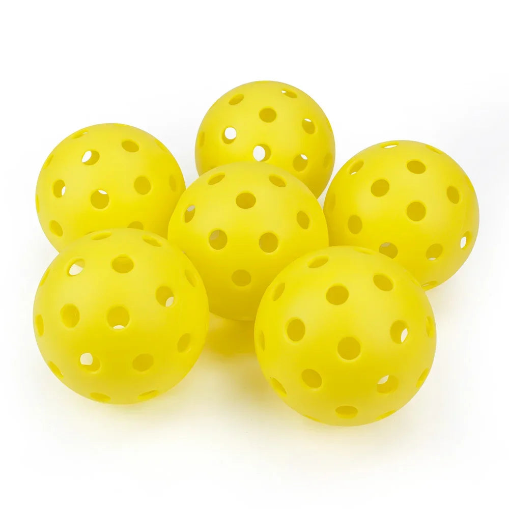Outdoor Pickleballs 74MM 40-Hole Durable Competition Balls (6/12/24PCS)