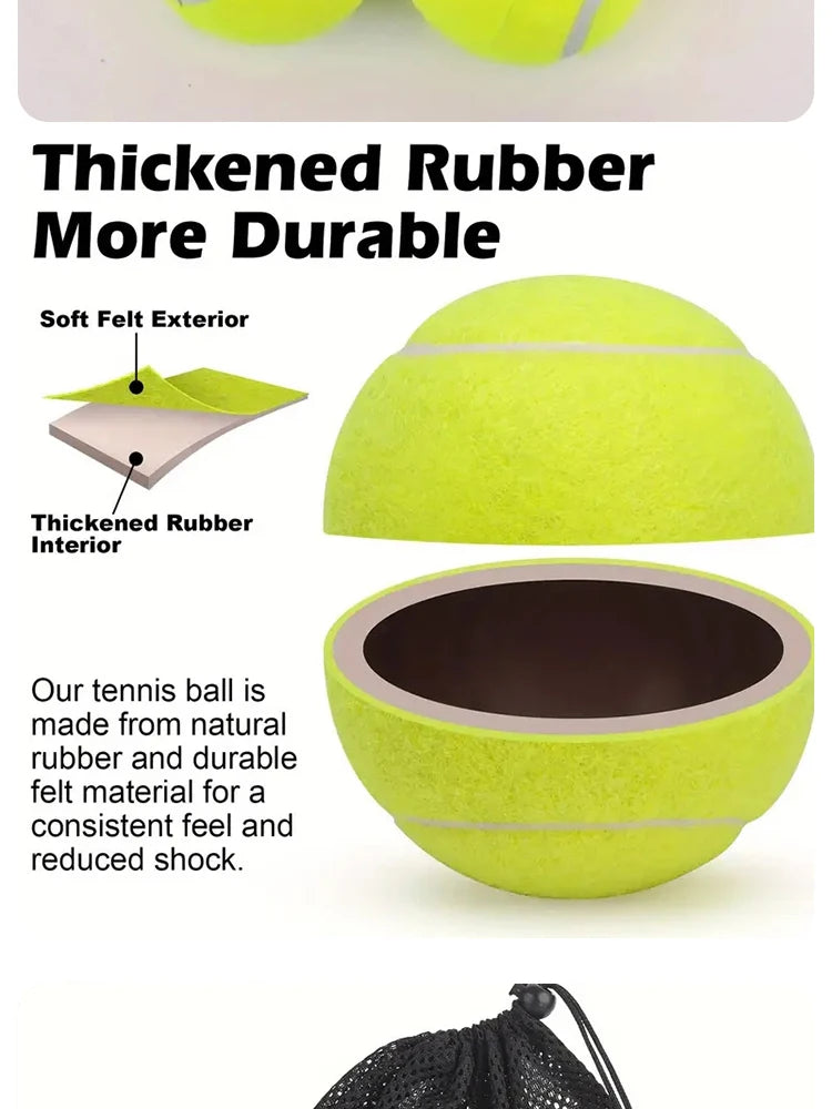 3Pcs Advanced Training Tennis Balls – Durable & Elastic
