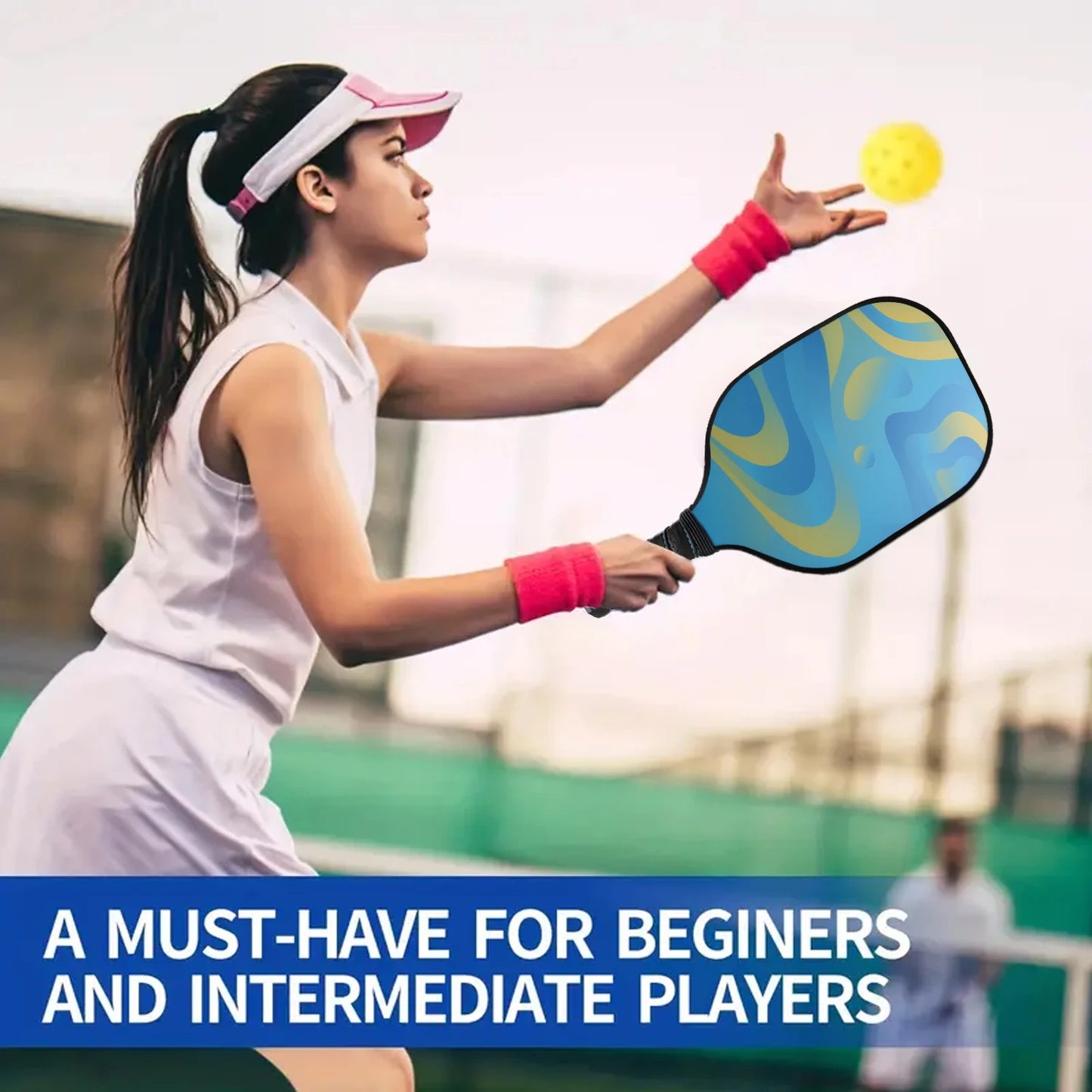 Fiberglass Pickleball Paddle Set – Rackets for Beginners & Pros