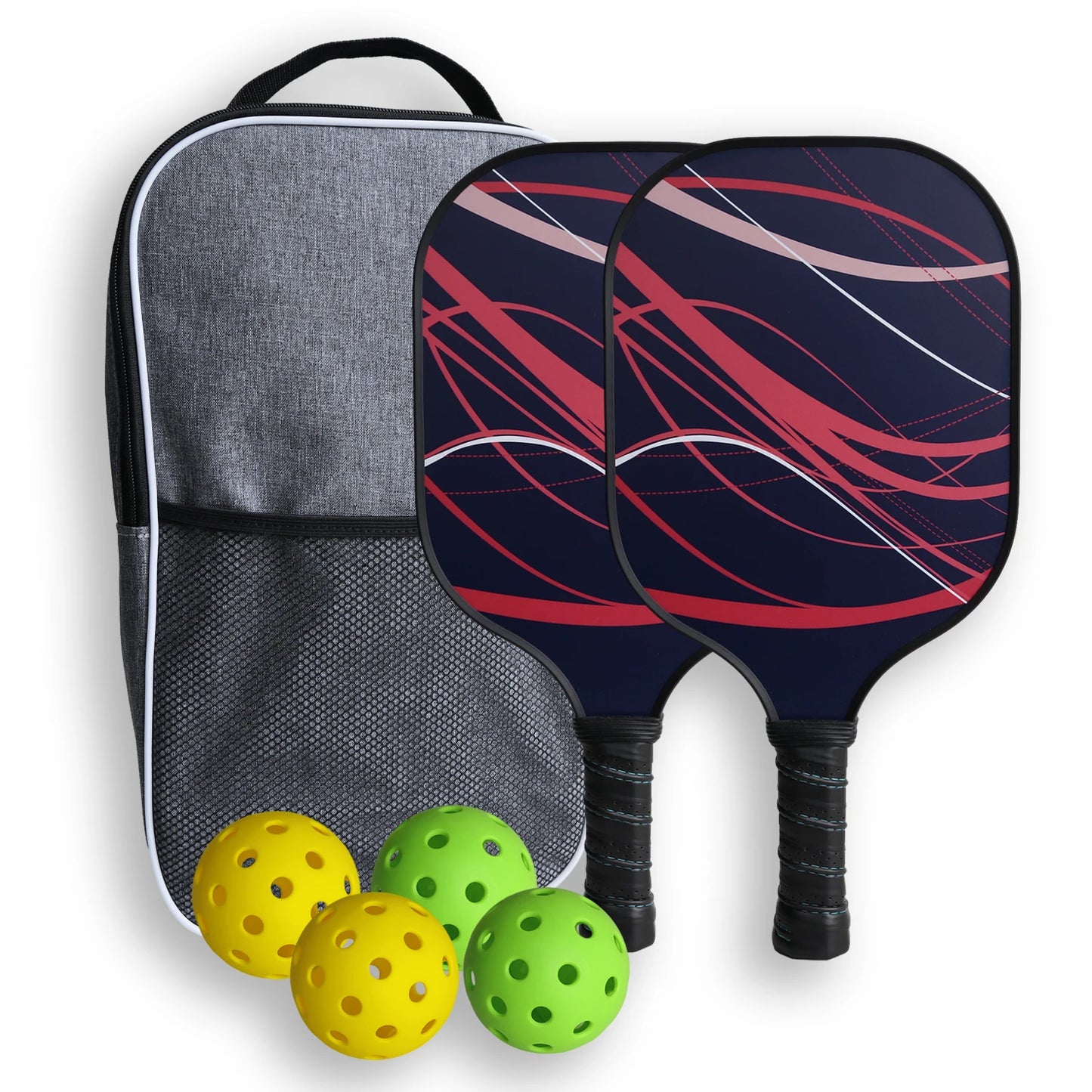 Fiberglass Pickleball Paddle Set – Rackets for Beginners & Pros