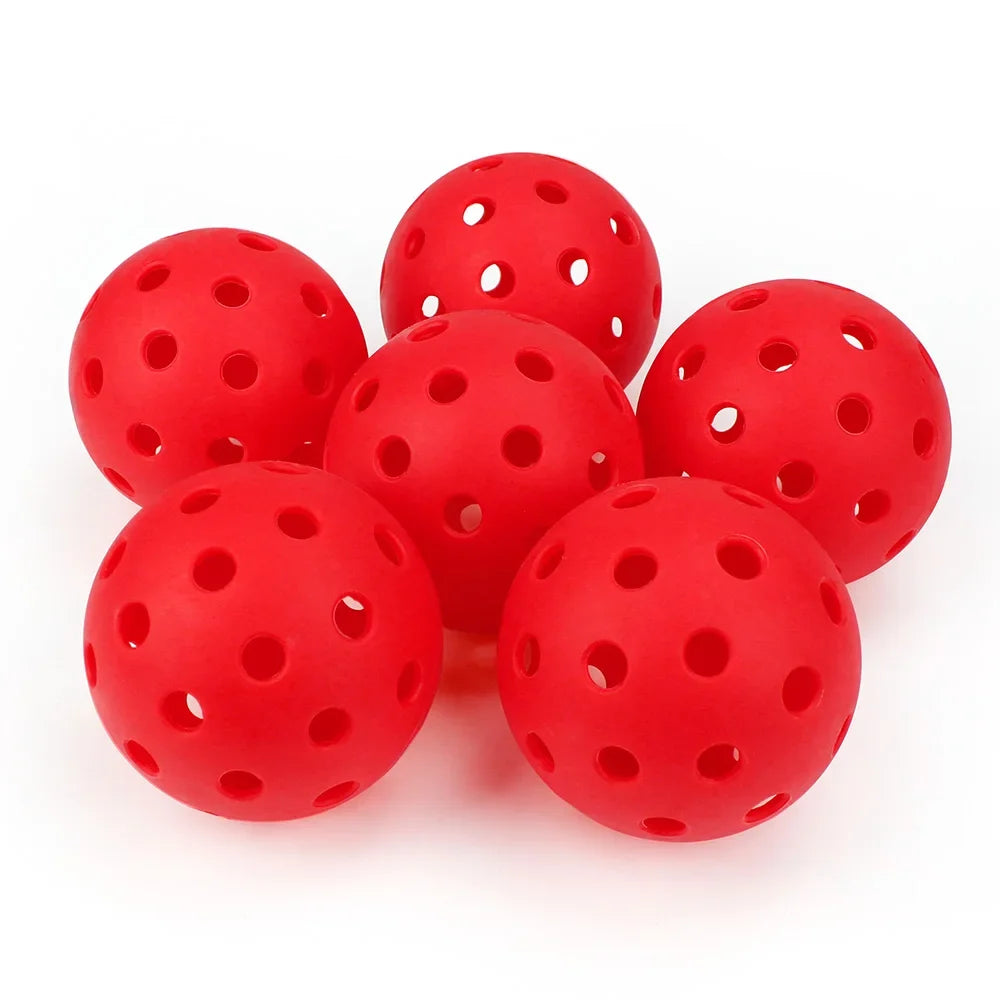 Outdoor Pickleballs 74MM 40-Hole Durable Competition Balls (6/12/24PCS)