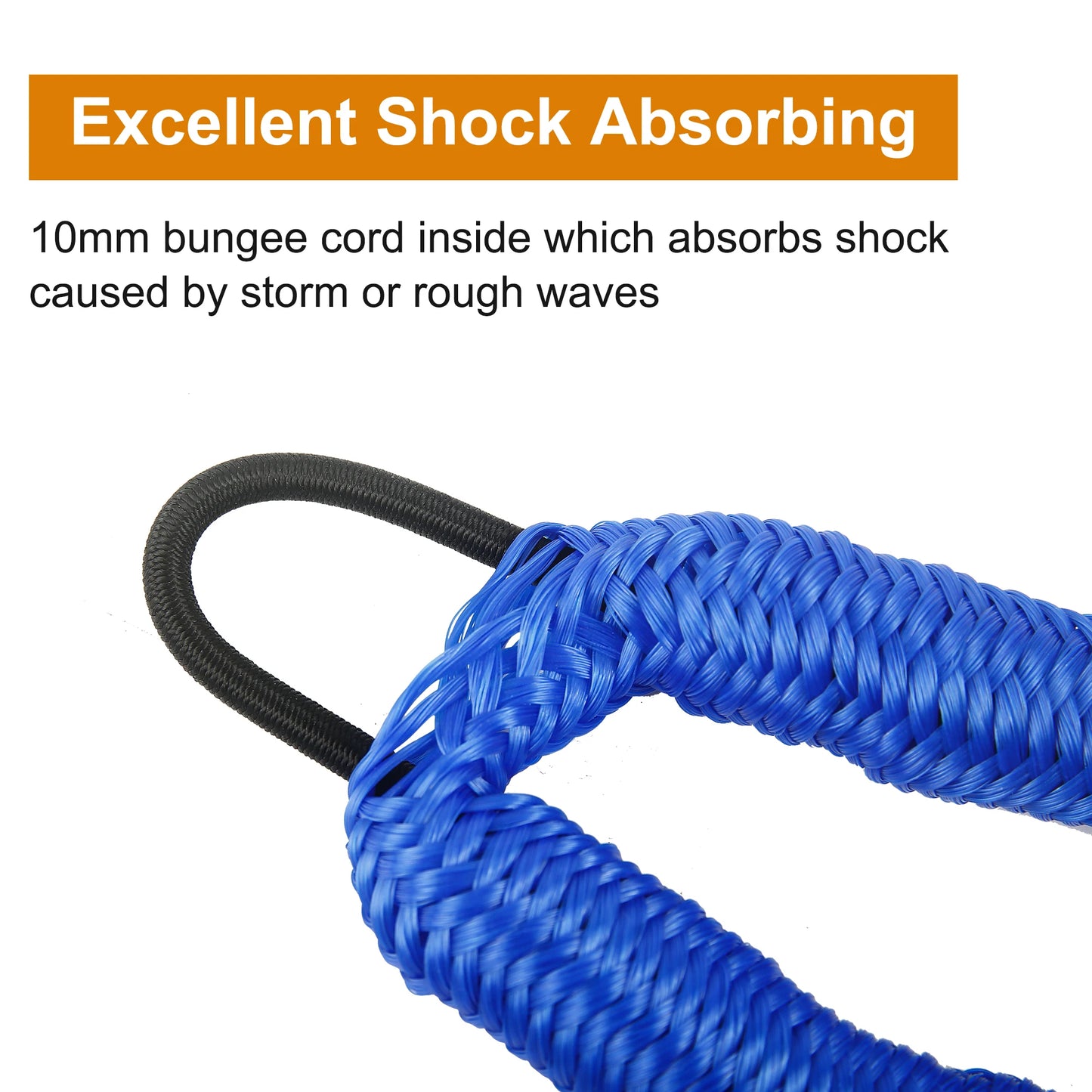 Bungee Dock Line Mooring Rope for Boat & Jetski