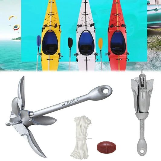 Stainless Steel Folding Grapnel Anchor for Kayak & Boat