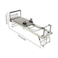 Foldable Steel Pilates Reformer Machine – Black/Grey Home Fitness Equipment