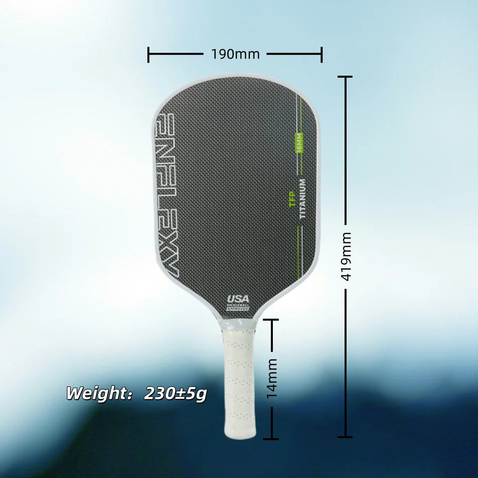 ENFLEXY Gray Titanium Pickleball Paddle with Honeycomb TFP Core
