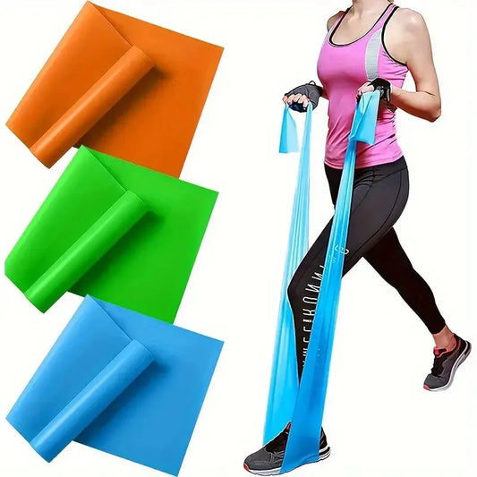 3-Piece Yoga Resistance Band Set – Elastic Fitness & Stretch Belts