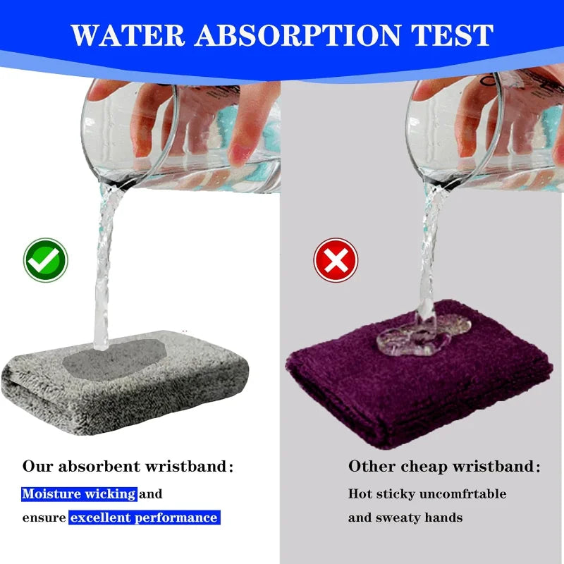 1 Pair Breathable Cotton Wrist Sweatbands for Sports