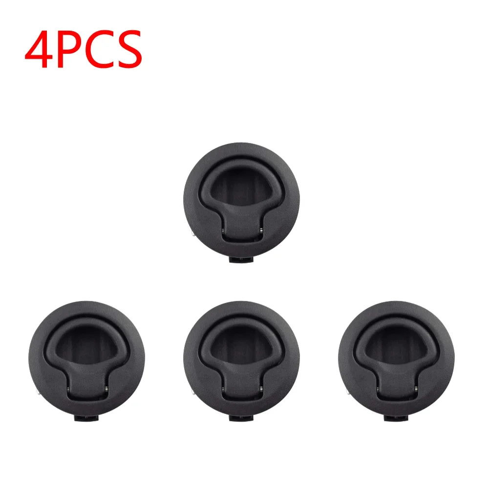 Round Flush Pull Slam Latch Handle for Marine & RV Use