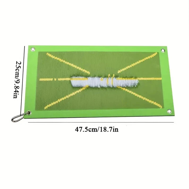 Golf Practice Hitting Mat with Floor Nails & Hook