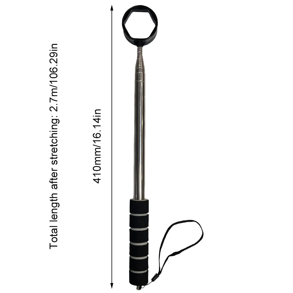 8.86FT Telescopic Golf Ball Retriever – Extendable Picker Tool