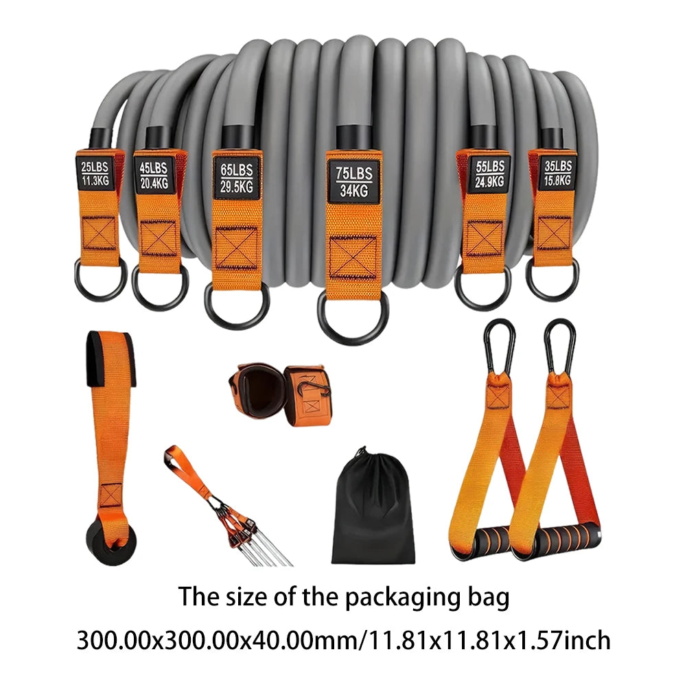 Heavy Duty Resistance Bands Set with Handles – Multifunction Workout Bands