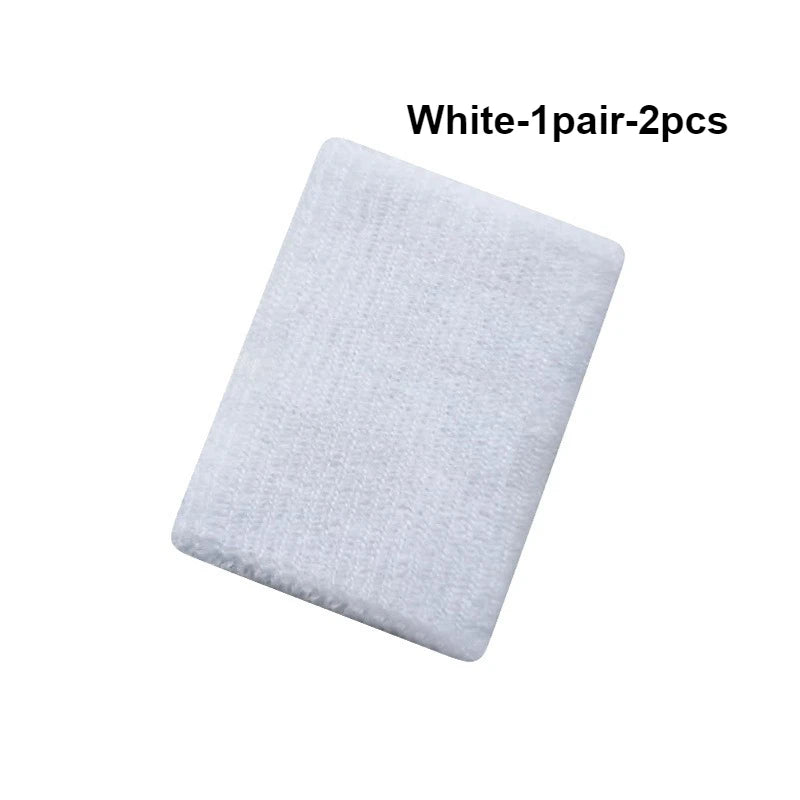 1 Pair Breathable Cotton Wrist Sweatbands for Sports