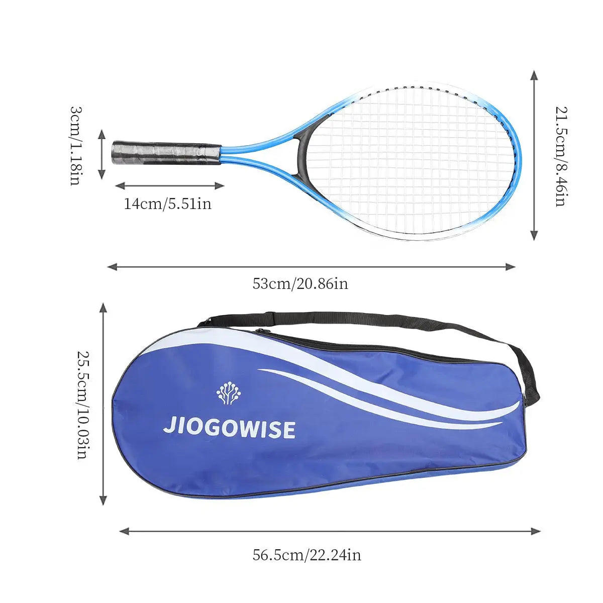 2Pcs Tennis Racket Set with Bag – Beginner Youth Training