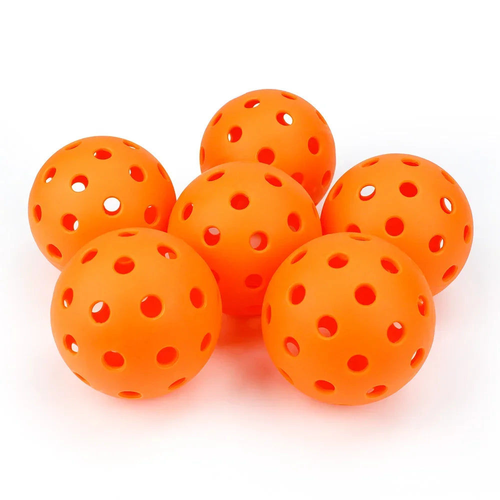 Outdoor Pickleballs 74MM 40-Hole Durable Competition Balls (6/12/24PCS)