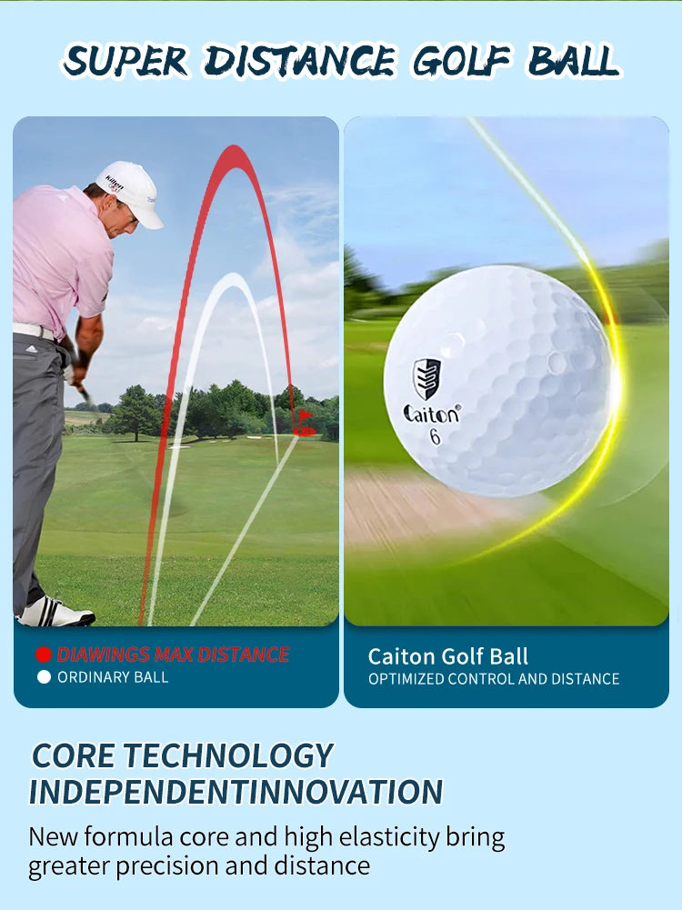 3-Layer Golf Balls (100pcs) – Long Distance & Spin Control