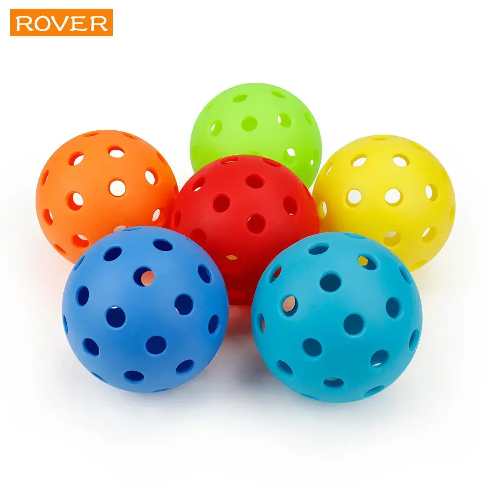 Outdoor Pickleballs 74MM 40-Hole Durable Competition Balls (6/12/24PCS)