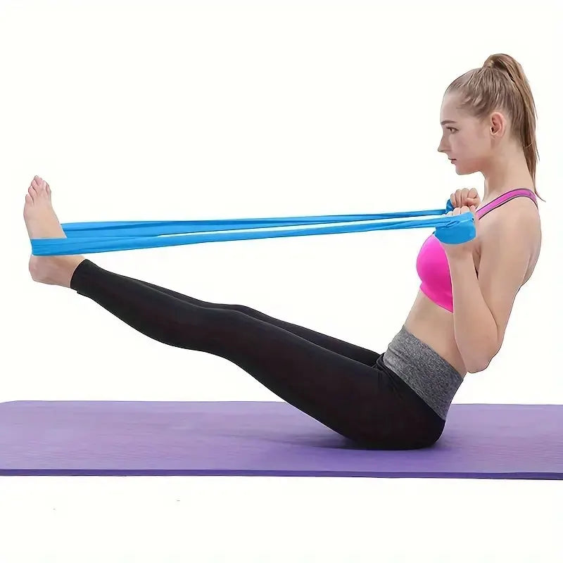 3-Piece Yoga Resistance Band Set – Elastic Fitness & Stretch Belts
