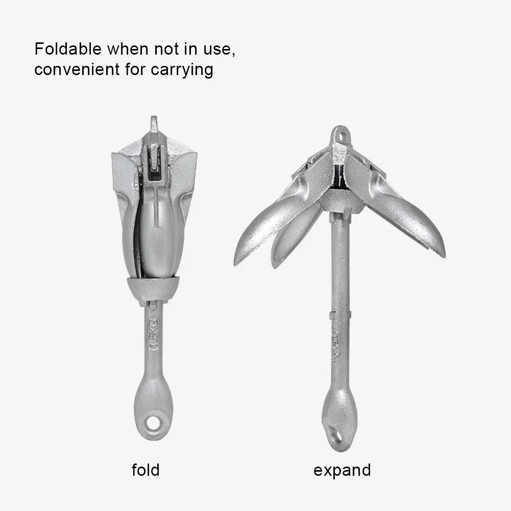 Stainless Steel Folding Grapnel Anchor for Kayak & Boat