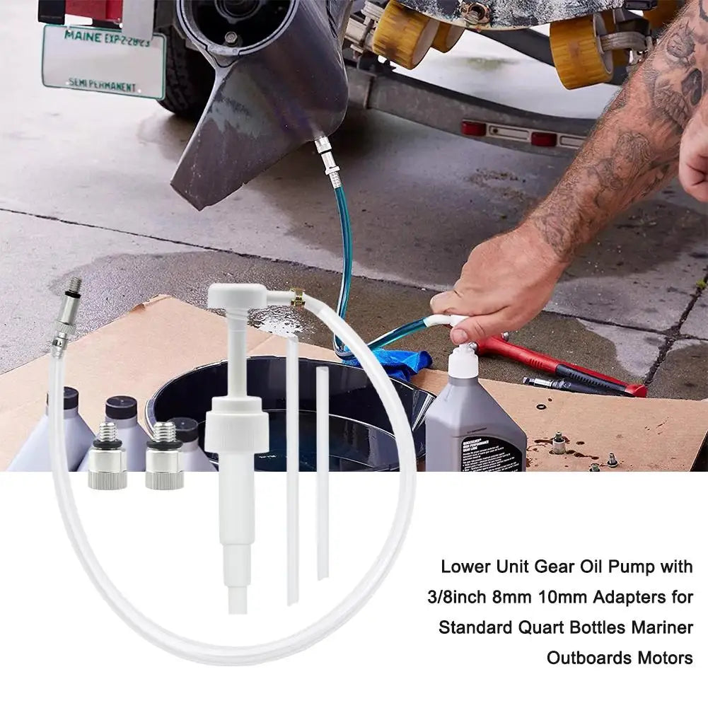 Universal Lower Unit Gear Oil Pump with Metal Adapter