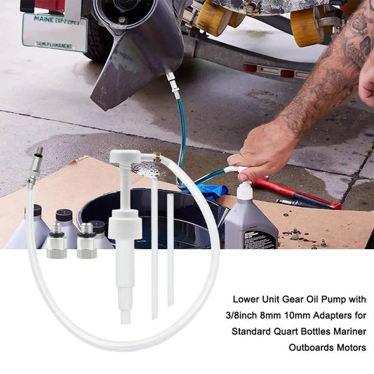 Universal Lower Unit Gear Oil Pump with Metal Adapter