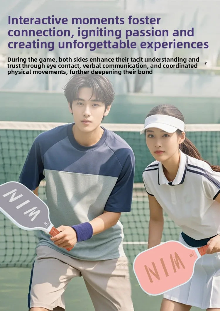 Fiber Pickleball Paddle Set for Couples – Beginner’s Complete Kit