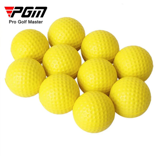 1/10Pcs Yellow PU Foam Golf Practice Balls – Soft Training Balls
