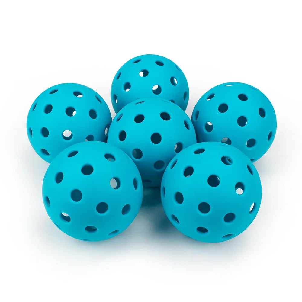 Outdoor Pickleballs 74MM 40-Hole Durable Competition Balls (6/12/24PCS)