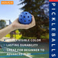 Outdoor Pickleballs 74MM 40-Hole Durable Competition Balls (6/12/24PCS)
