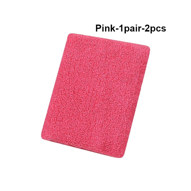 1 Pair Breathable Cotton Wrist Sweatbands for Sports