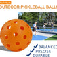 Outdoor Pickleballs 74MM 40-Hole Durable Competition Balls (6/12/24PCS)