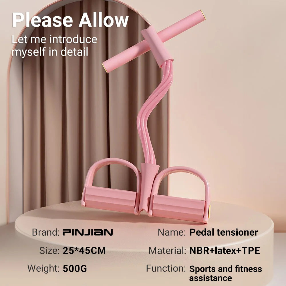 6-Tube Resistance Band Pedal Puller – Multifunction Fitness Tension Rope