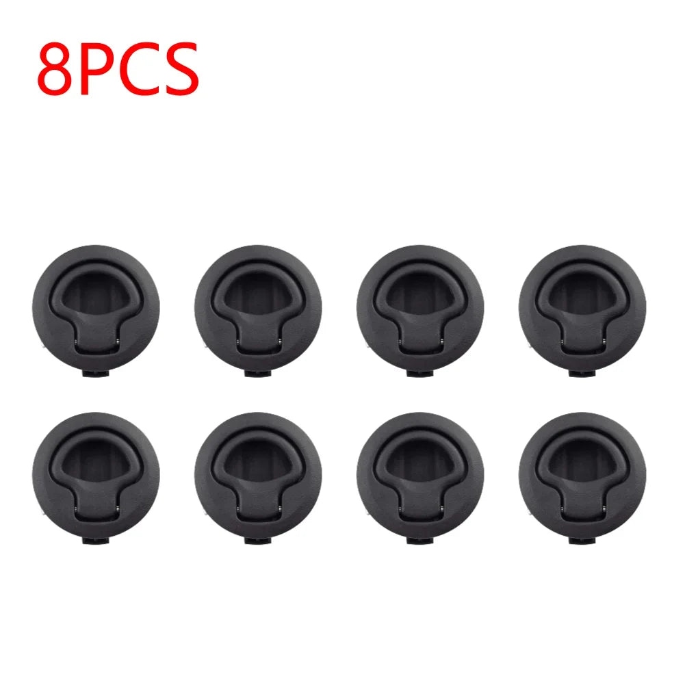 Round Flush Pull Slam Latch Handle for Marine & RV Use