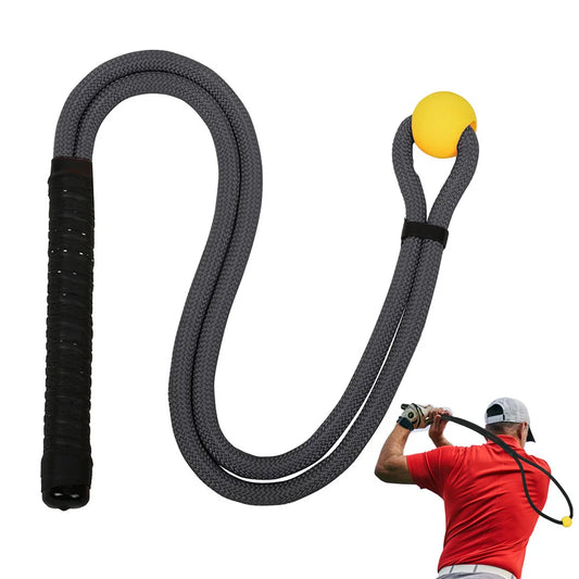 Golf Swing Rope Trainer with EVA Ball – Posture & Fitness Aid