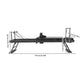 Foldable Steel Pilates Reformer Machine – Black/Grey Home Fitness Equipment