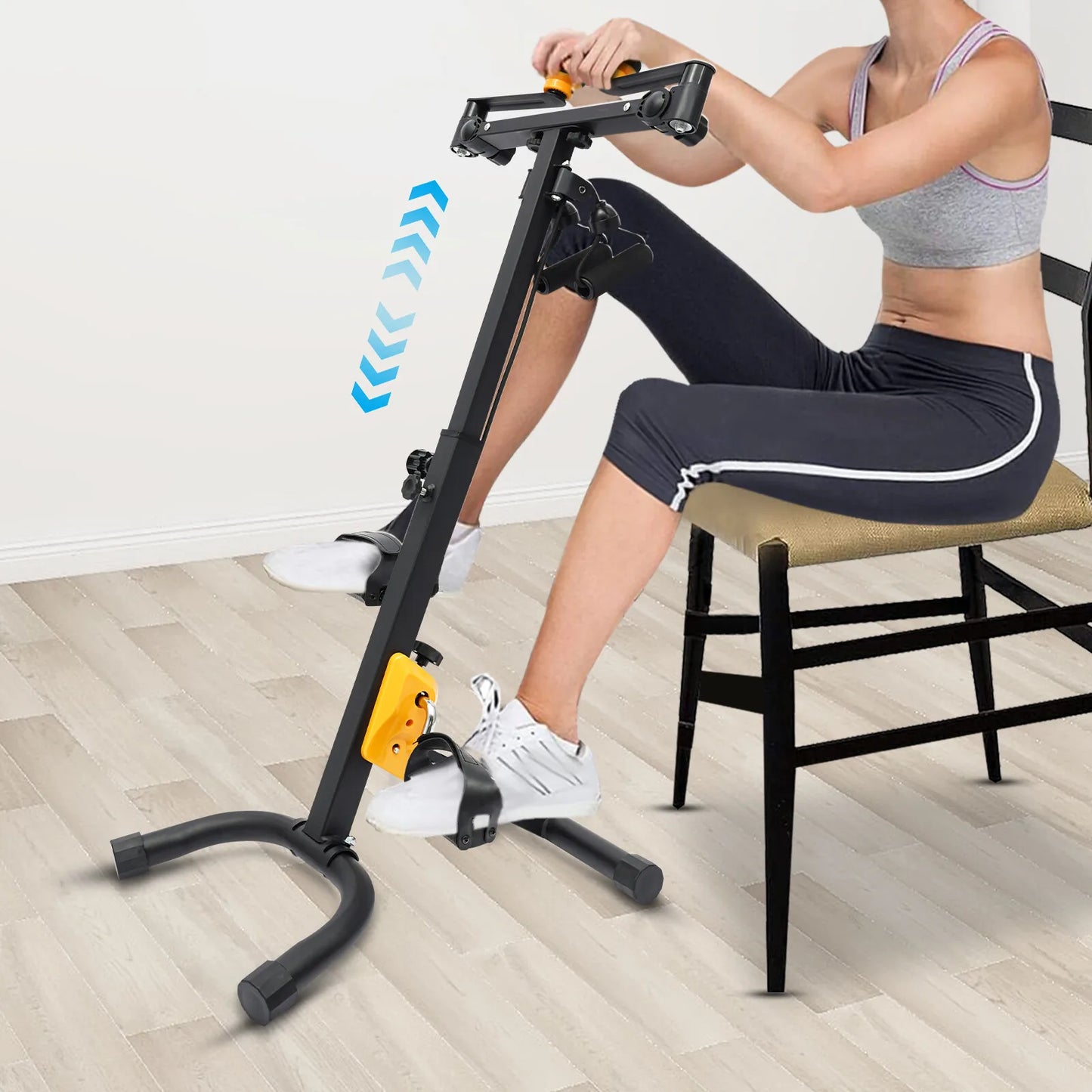 Foldable Pedal Exerciser Bike for Seniors – Adjustable Rehab Fitness Equipment