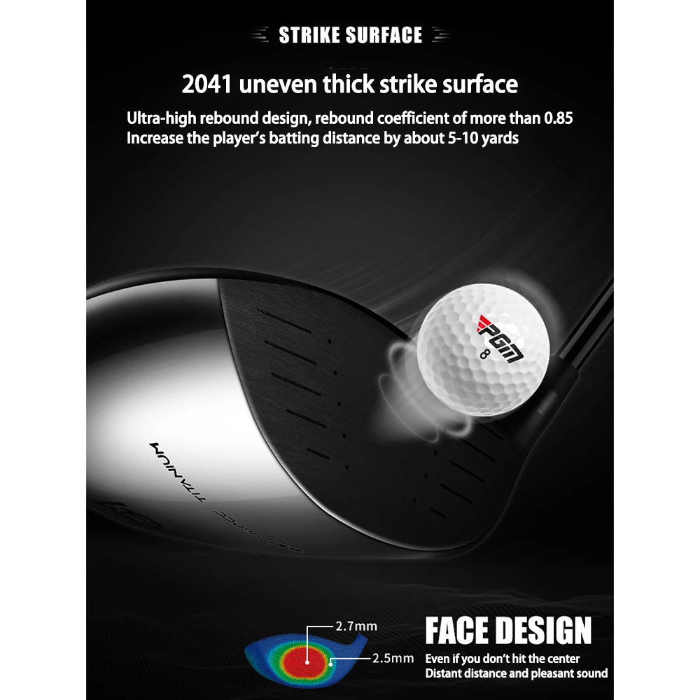 PGM Men’s Golf Driver – High Rebound Carbon Shaft Tee Wood