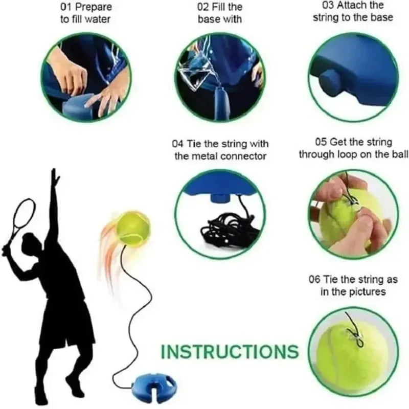Rebound Tennis Trainer – Indoor & Outdoor Practice Set