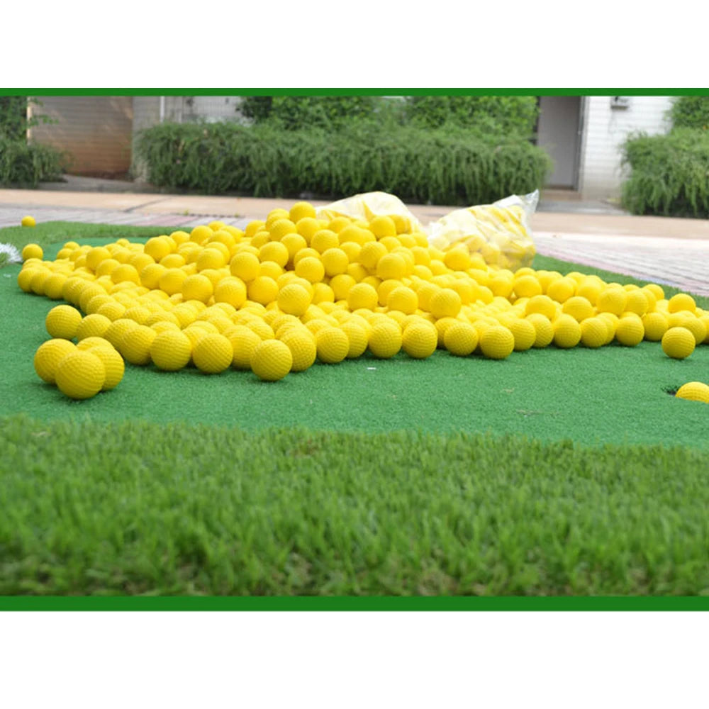 1/10Pcs Yellow PU Foam Golf Practice Balls – Soft Training Balls