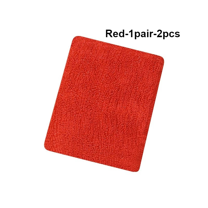 1 Pair Breathable Cotton Wrist Sweatbands for Sports